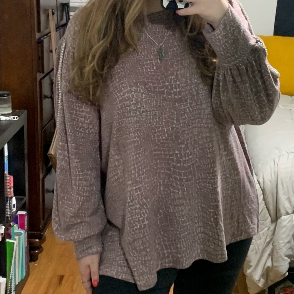 Soft Long Sleeve with Pearl Detailing
